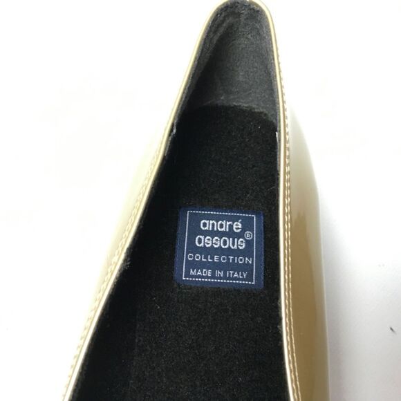 Andre Assous Slip-On Gold Rain Shoes Loafers 8.5 - Picture 7 of 7